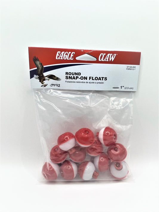 Eagle Claw 1" Bobbers (12 pack)